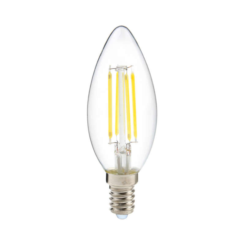 K. Light E14 LED Filament Candle Bulb 4W