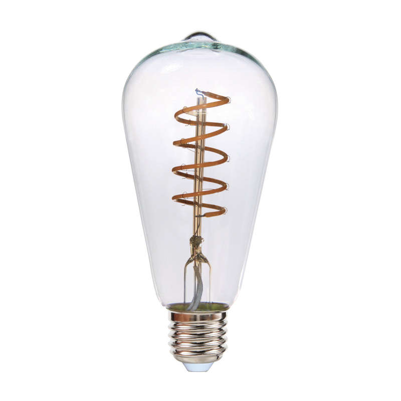 K. Light E27 ST64 LED Filament Balloon Bulb 4W 2200K