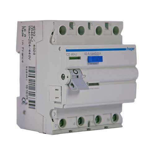 Hager 63A 4 Pole Earth Leakage