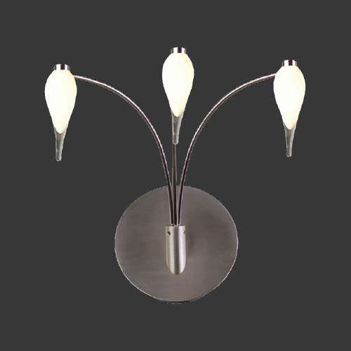 K. Light Glass Drop 3 Light Wall Light