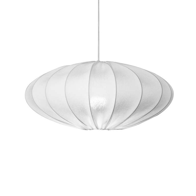 Oval Bubble Eclipse Pendant - White