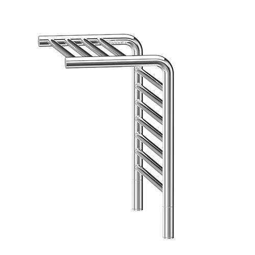 Jeeves Small Tangent M Shelved Heated Towel Rail