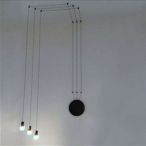 K. Light Symmetrical 3 Light LED Wire Fitting