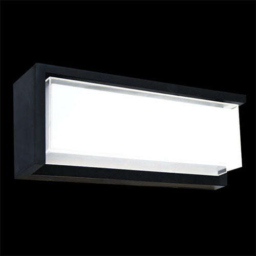 K. Light Coastal Horizontal LED Wall Light 25W 3000K - Black