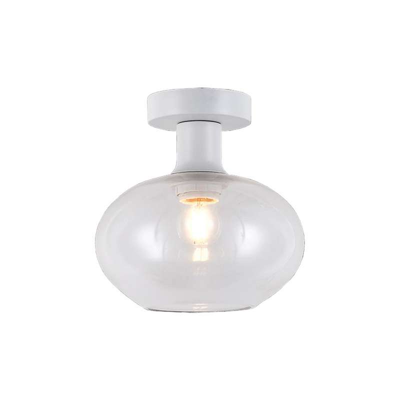 K. Light Orb Small Glass Ceiling Light - Clear