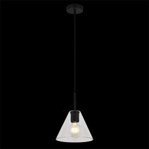 K. Light Cone Style Glass Pendant