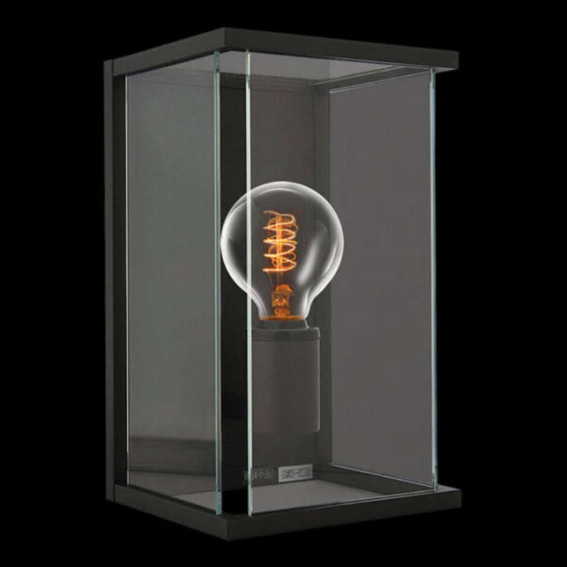 K. Light Chic Thick Flush Wall Light - Black