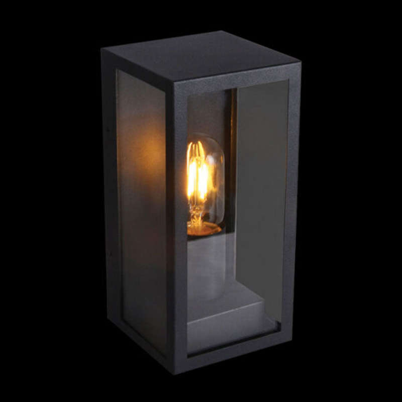 K. Light Chic Flush Outdoor Wall Light - Black