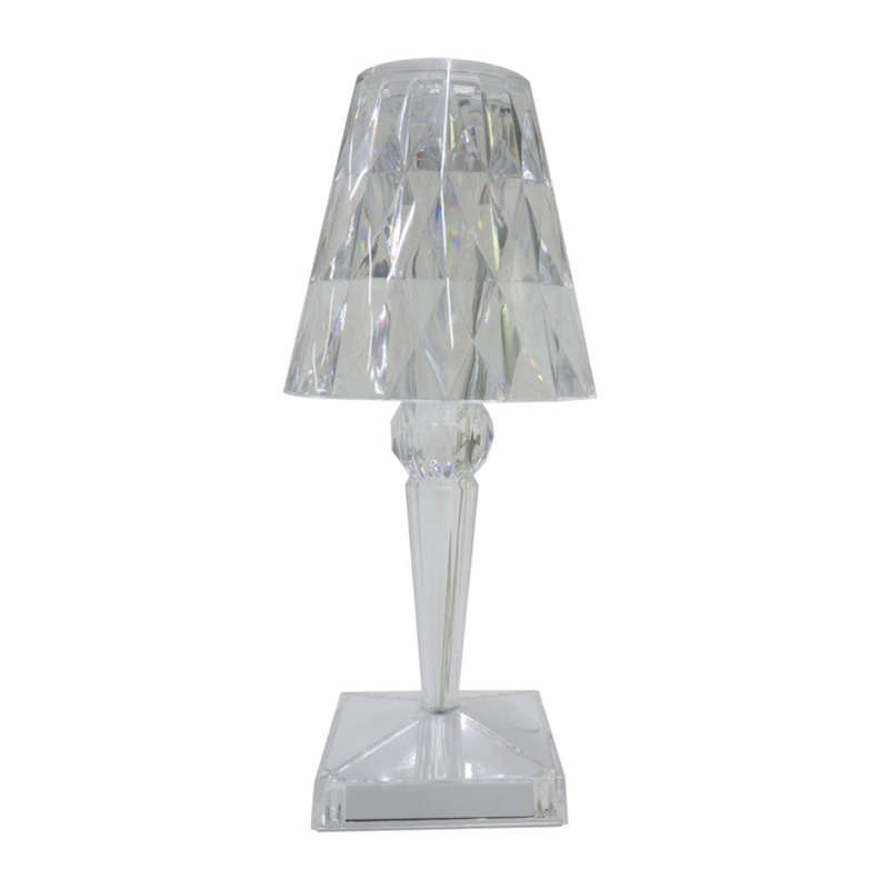K. Light Acrylic Tri-Coloured LED Rechargeable Lamp
