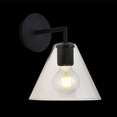 K. Light Trend Glass Cone Wall Light