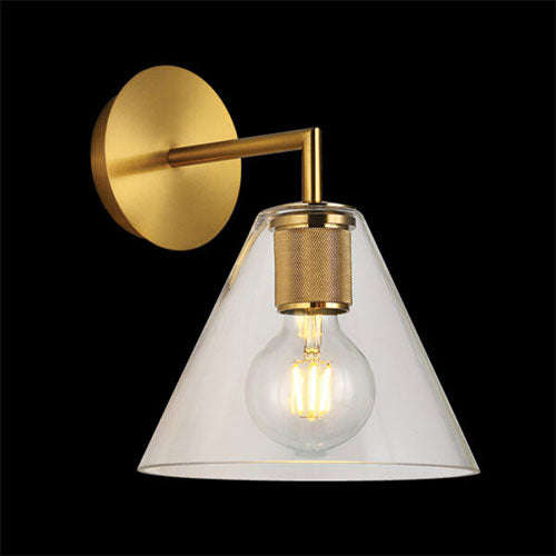 K. Light Trend Glass Cone Wall Light