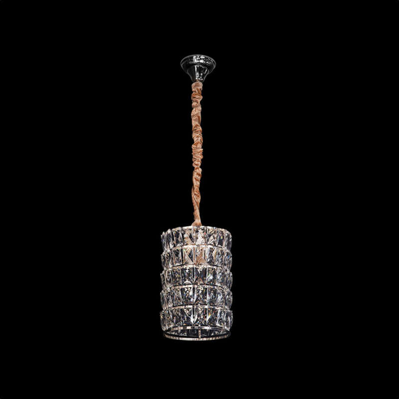 K. Light Grace Small Crystal Chandelier E14 160W - Satin Gold