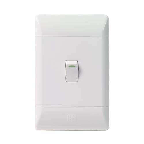 CBi PVC 1 Lever Light Switch 4 x 2