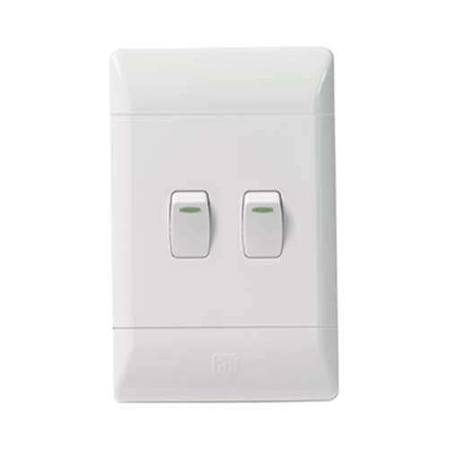 CBi PVC 2 Lever 2-Way Light Switch 4 x 2