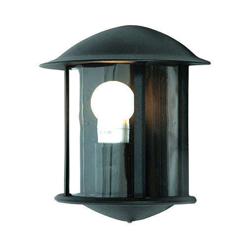 Bright Star Black Aluminium Half Lantern