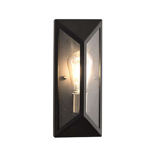 Bright Star Prism Wall Light Lantern - Black