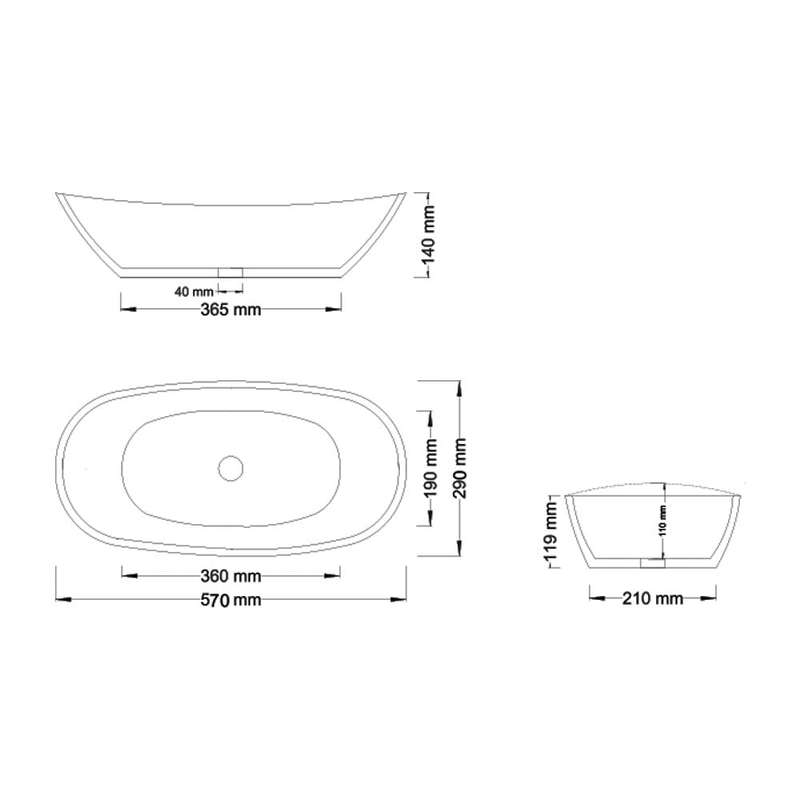Crystallite Stone Layla Basin
