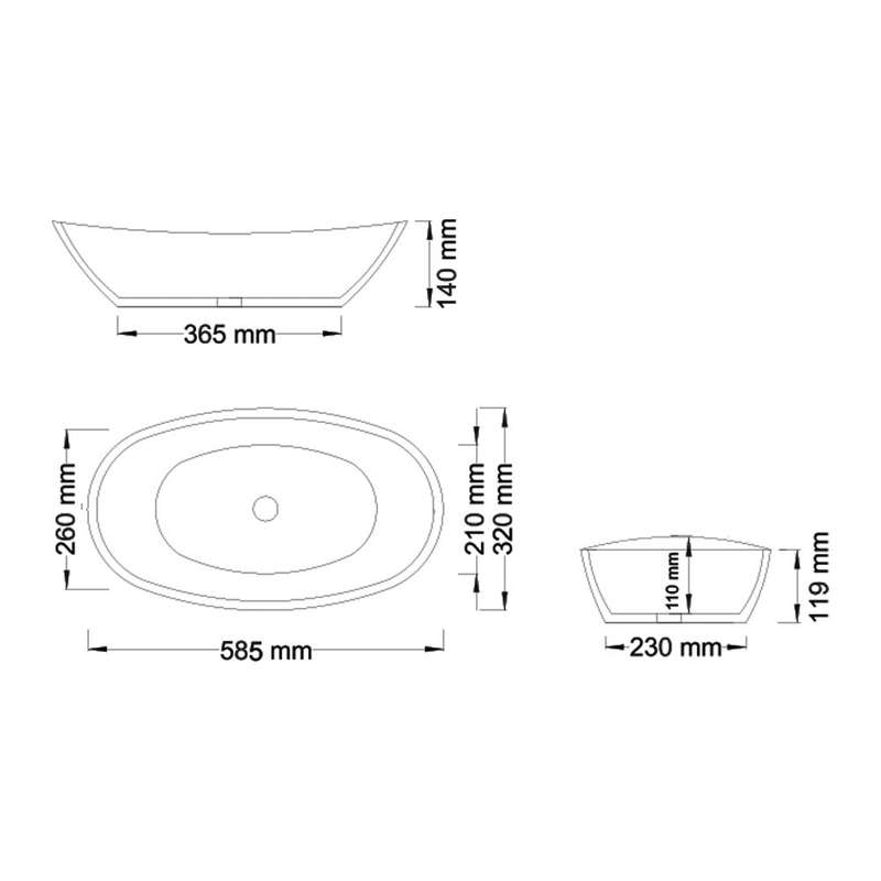 Crystallite Stone Layla Basin Wide