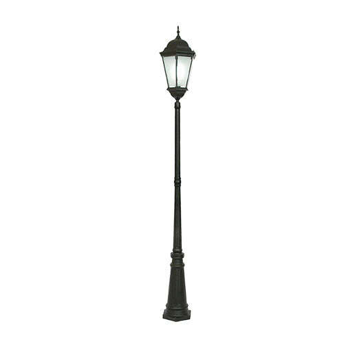 Bright Star Lantern Light Column - Black