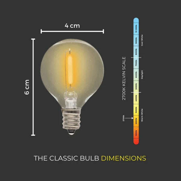 Litehouse Classic Low Voltage Mini LED Replacement Bulb G40 E12 5V