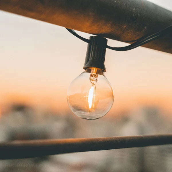 Litehouse Solar LED Outdoor Classic Mini Bulb String Lights 7.5m