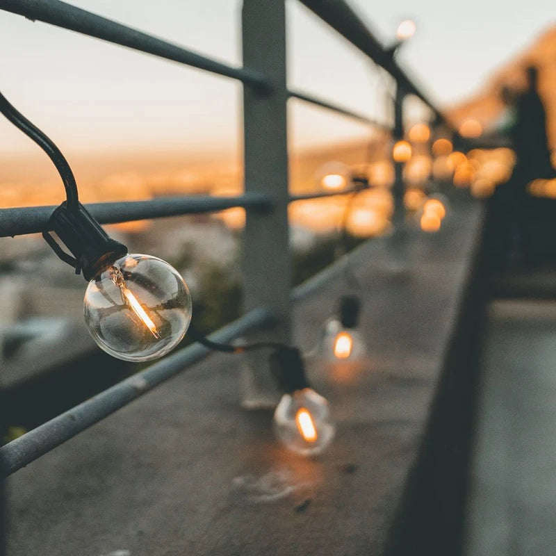 Litehouse Solar LED Outdoor Classic Mini Bulb String Lights 7.5m