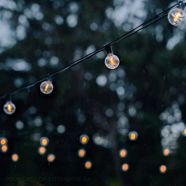 Litehouse Solar LED Outdoor Classic Mini Bulb String Lights 7.5m