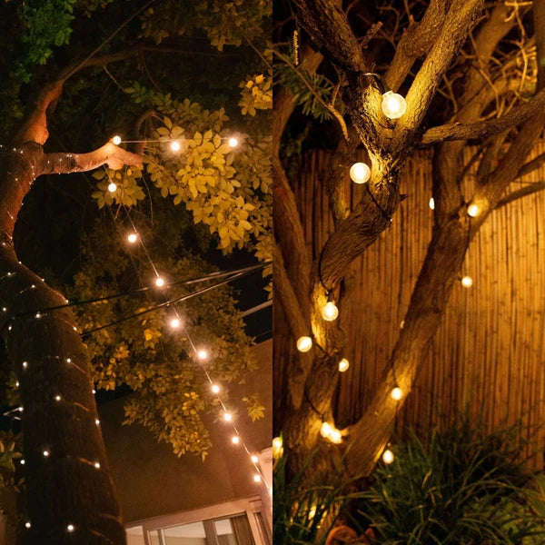 Litehouse Solar LED Outdoor Classic Mini Bulb String Lights 7.5m