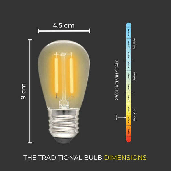 Litehouse Traditional Festoon LED Replacement Bulb E27 220-240V