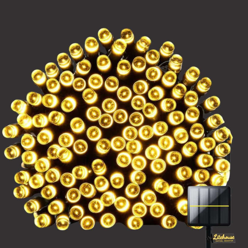 Litehouse Solar LED String Fairy Lights Warm White