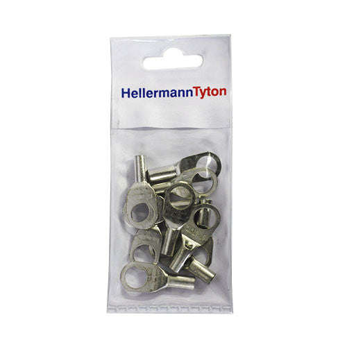 HellermannTyton Standard Cable Lugs HTB105 10mm Cable Size 5mm Stud - 10 Pack