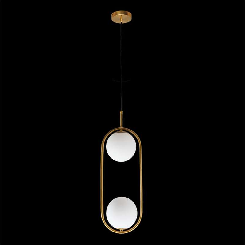 K. Light 2 Light Oval Glass Pendant