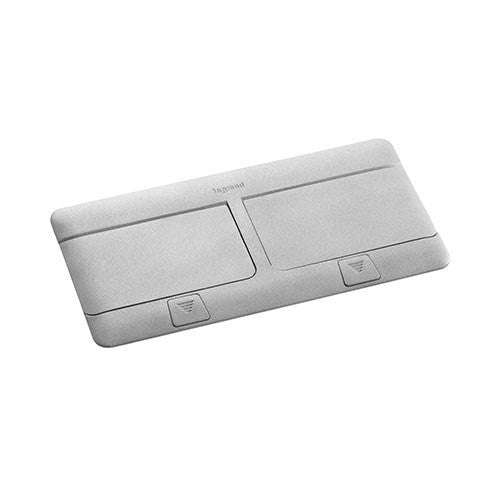 Legrand Arteor 6 Module Pop-Up Floor Box - Matt Aluminium
