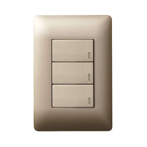 Legrand Ysalis 3 Lever 2-Way Light Switch 4 x 2