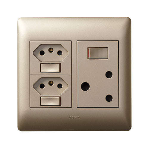 Legrand Ysalis All Switched RSA 2 Slimline Socket 4 x 4