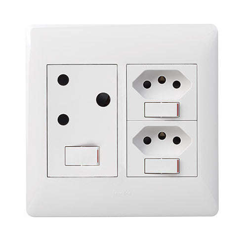 Legrand Ysalis All Switched RSA 2 Slimline Socket 4 x 4