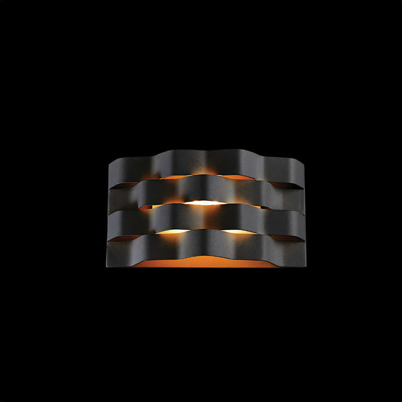 K. Light Medium Ripple Wall Light LED 6W 3000K
