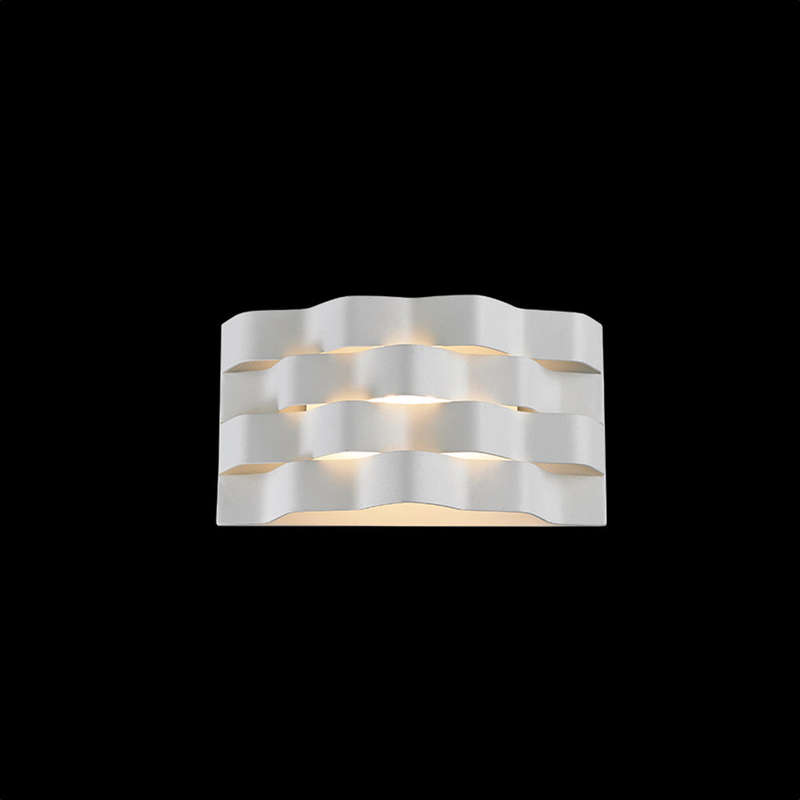 K. Light Medium Ripple Wall Light LED 6W 3000K