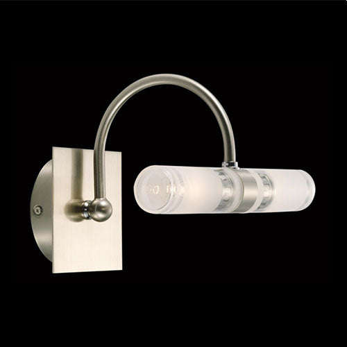 K. Light Double Horizontal Wall Light - Satin Chrome