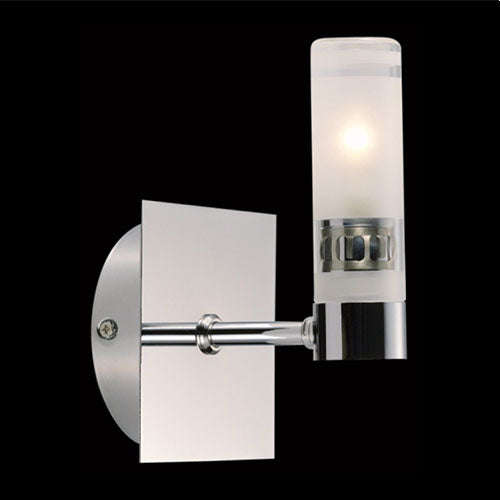 K. Light Vertical Wall Light - Satin Chrome