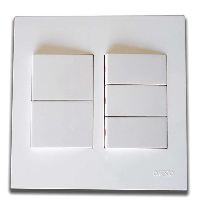 Onesto Matrix 5 Lever 1-Way Light Switch 4 x 4
