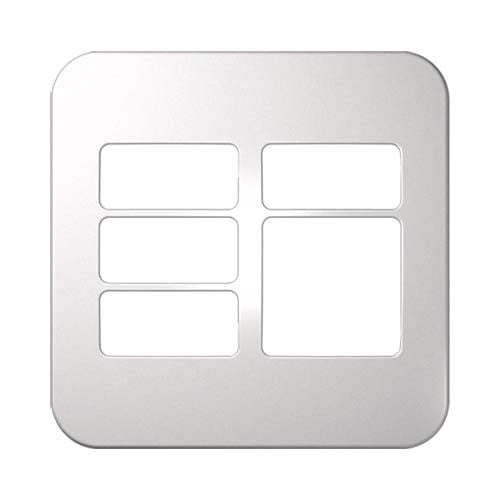 VETi 1 4 Horizontal & 1 Wide Module Cover Plate 4 x 4 - White Trim