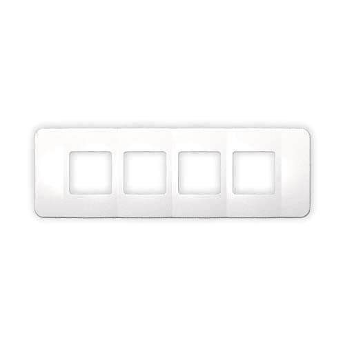 VETi 1 Omni Cluster 4 Wide Module Cover Plate - White Trim