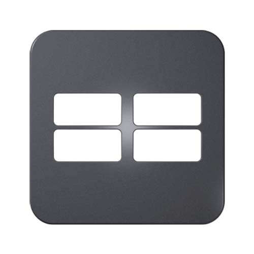 VETi 1 4 Horizontal Module Cover Plate 4 x 4 - White Trim