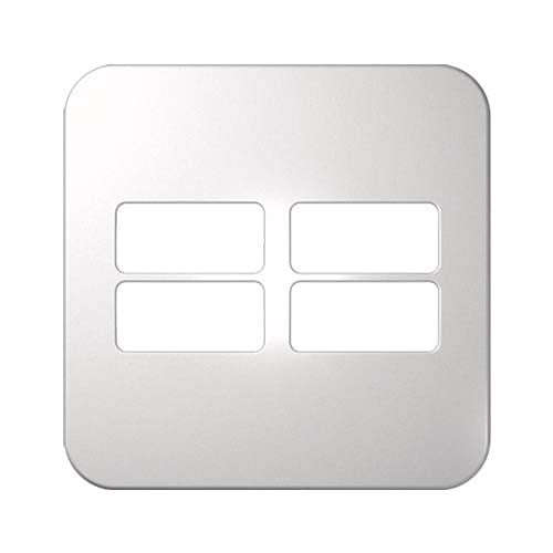 VETi 1 4 Horizontal Module Cover Plate 4 x 4 - White Trim