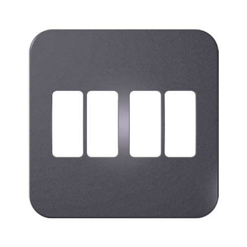 VETi 1 4 Vertical Module Cover Plate 4 x 4 - White Trim