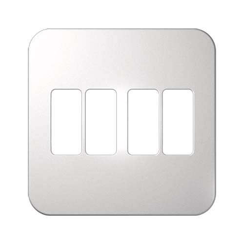 VETi 1 4 Vertical Module Cover Plate 4 x 4 - White Trim