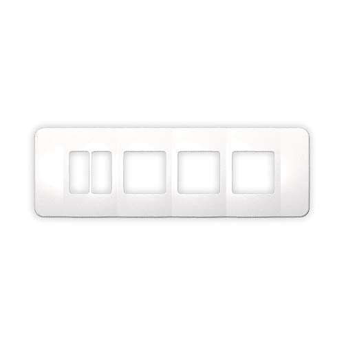 VETi 1 Omni Cluster 2 Vertical & 3 Wide Module Cover Plate - White Trim