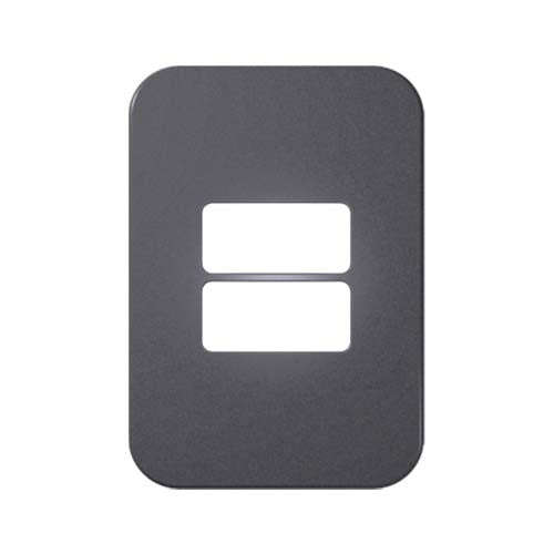 VETi 1 2 Horizontal Module Cover Plate 4 x 2 - White Trim
