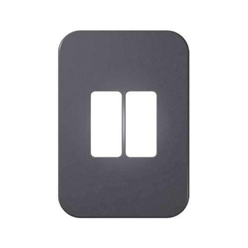VETi 1 2 Vertical Module Cover Plate 4 x 2 - White Trim